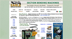 Desktop Screenshot of eaglebendingmachines.com